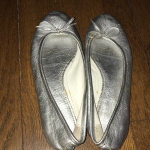 Metallic silver flats